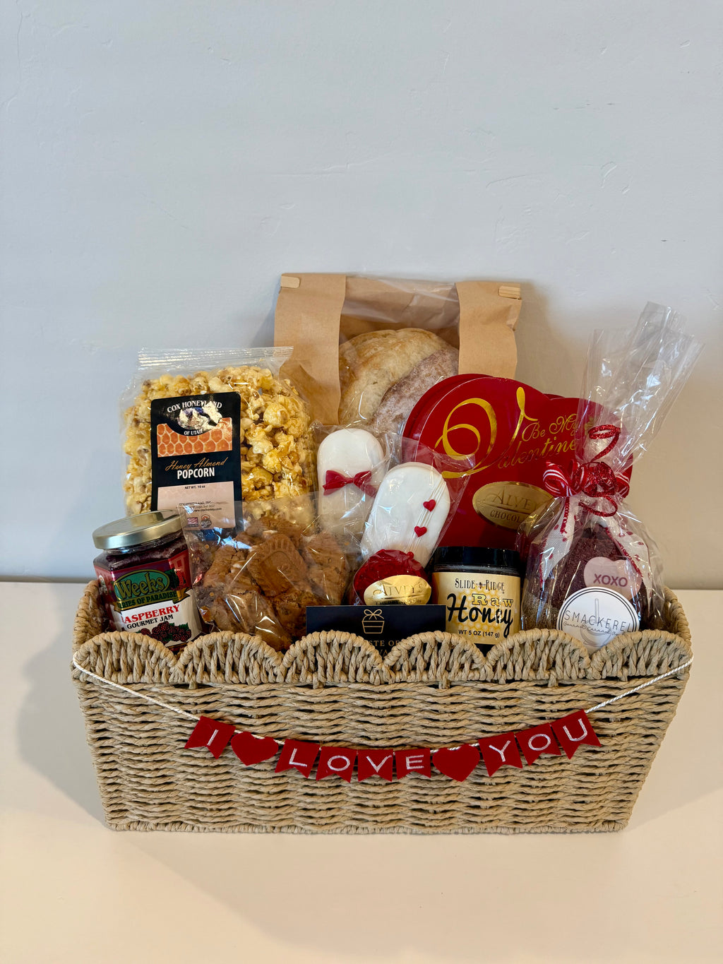 Fully Custom Valentine Gift Basket